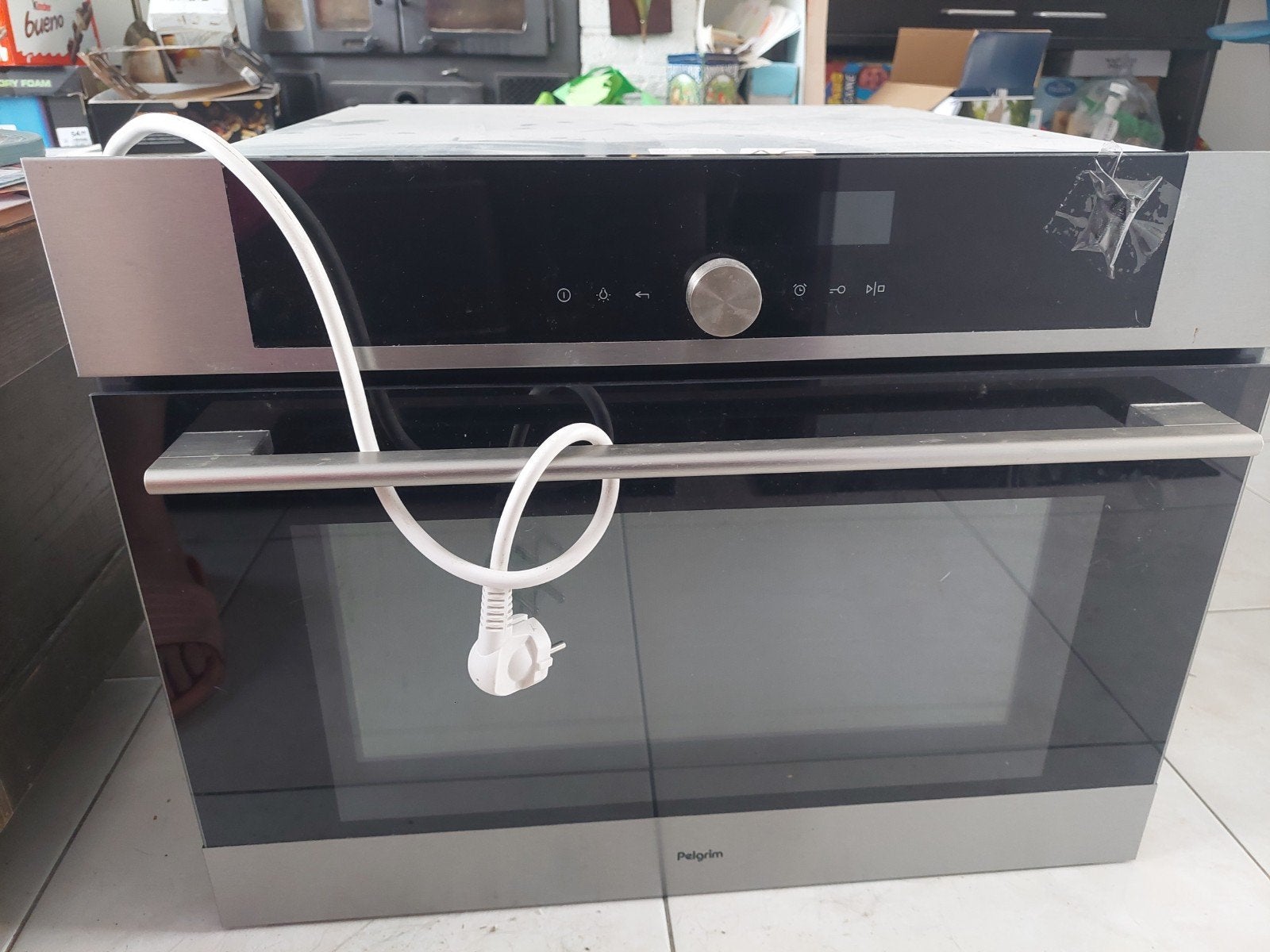 Pelgrim MAC614RVS/P03 Inbouw Combi-Magnetron 51L RVS, Witgoed en Apparatuur, Magnetrons, Ophalen, Combimagnetron, Gebruikt, Hete lucht