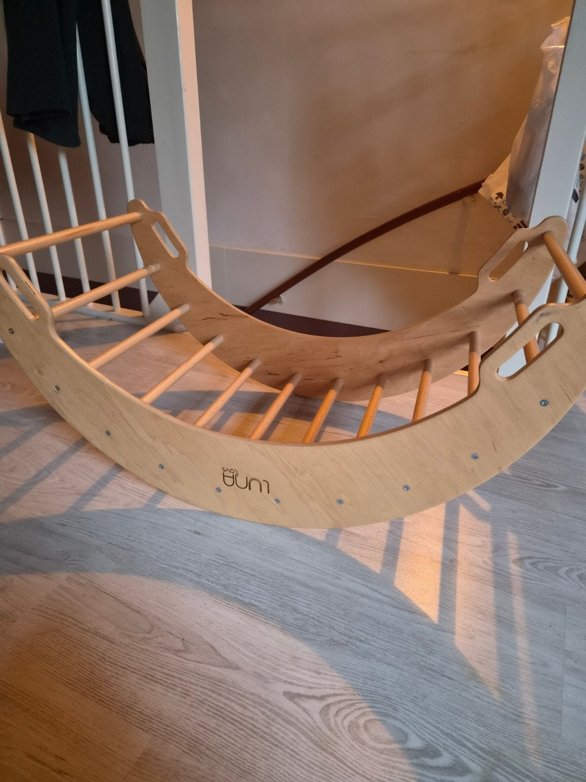 luna toys houten klimrek / klimboog, Kinderen en Baby's, Ophalen, Zo goed als nieuw