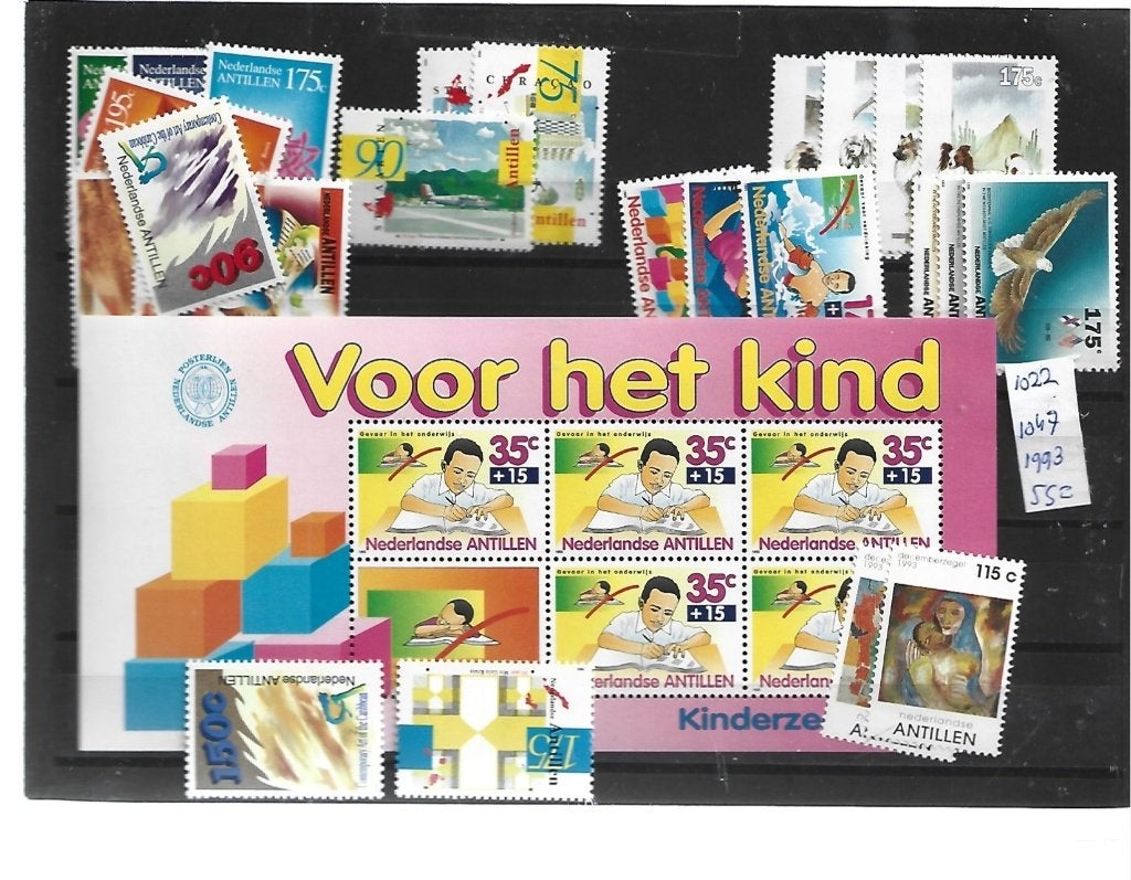 NR 1035 NED ANTILLEN DIVERSEN SERIES EN BLOK POSTFRIS, Ophalen of Verzenden, Postfris