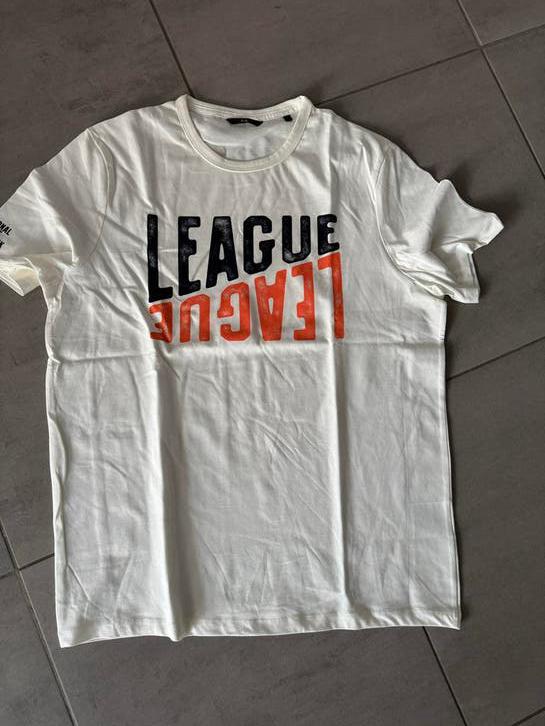 Wit T-shirt met opdruk - C&A maat L, Ophalen of Verzenden, Zo goed als nieuw, Maat 52/54 (L), Wit