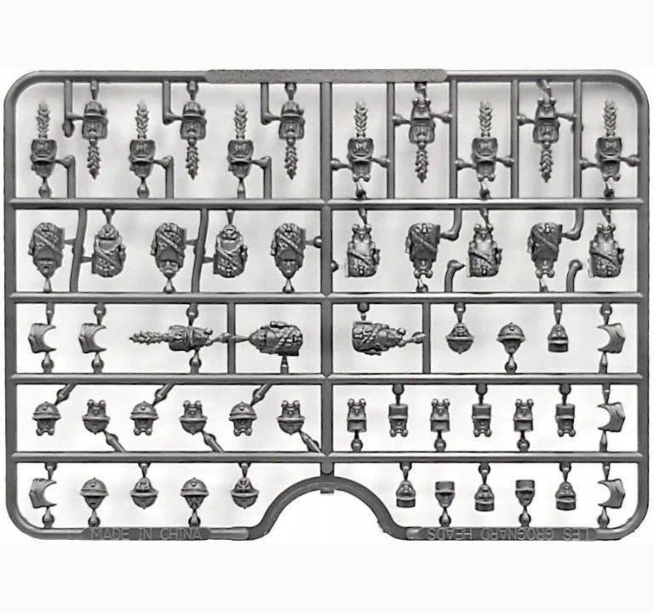 6x Wargames Atlantic Les Grognards Heads Sprue wargaming, P, P, P, Nieuw