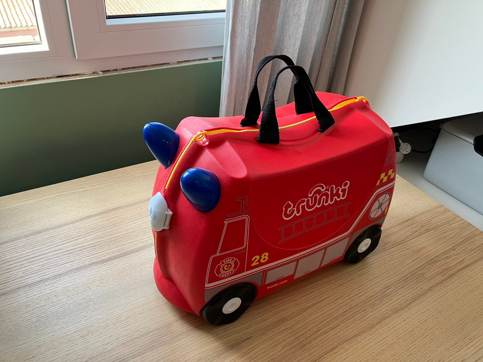 Trunki kinder koffer brandweer, Ophalen, Hard kunststof, Slot, Minder dan 50 cm