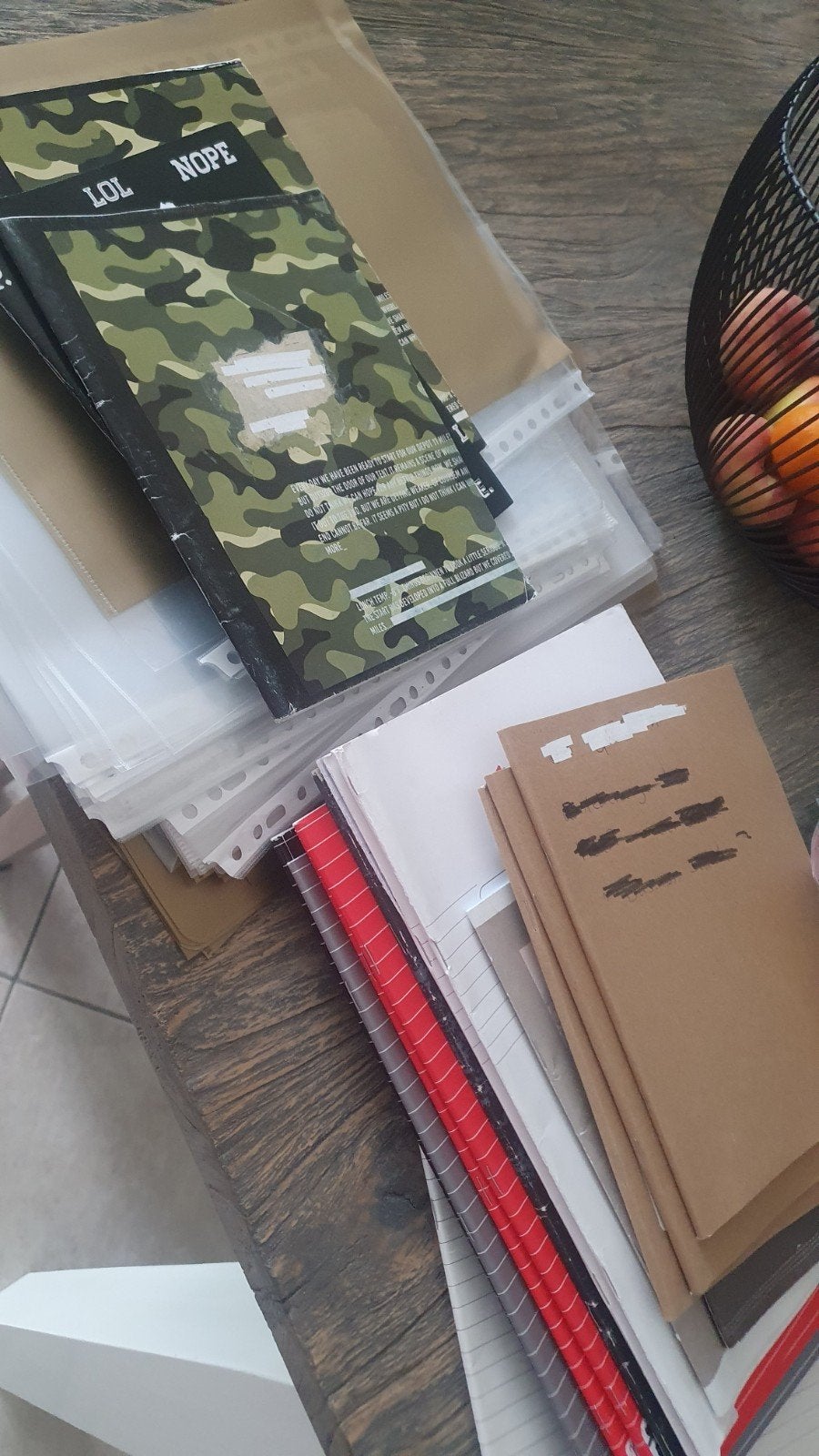 Schoolspullen schriften onbeschreven etiketten mappen, Ophalen of Verzenden, Gebruikt