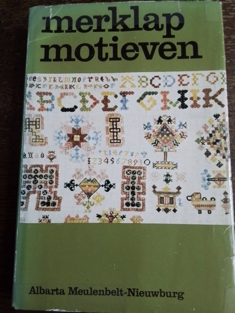 Merklap motieven van Alberta Meulenberg, wel een bladzijde, Ophalen of Verzenden, Zo goed als nieuw, Handborduren, Patroon