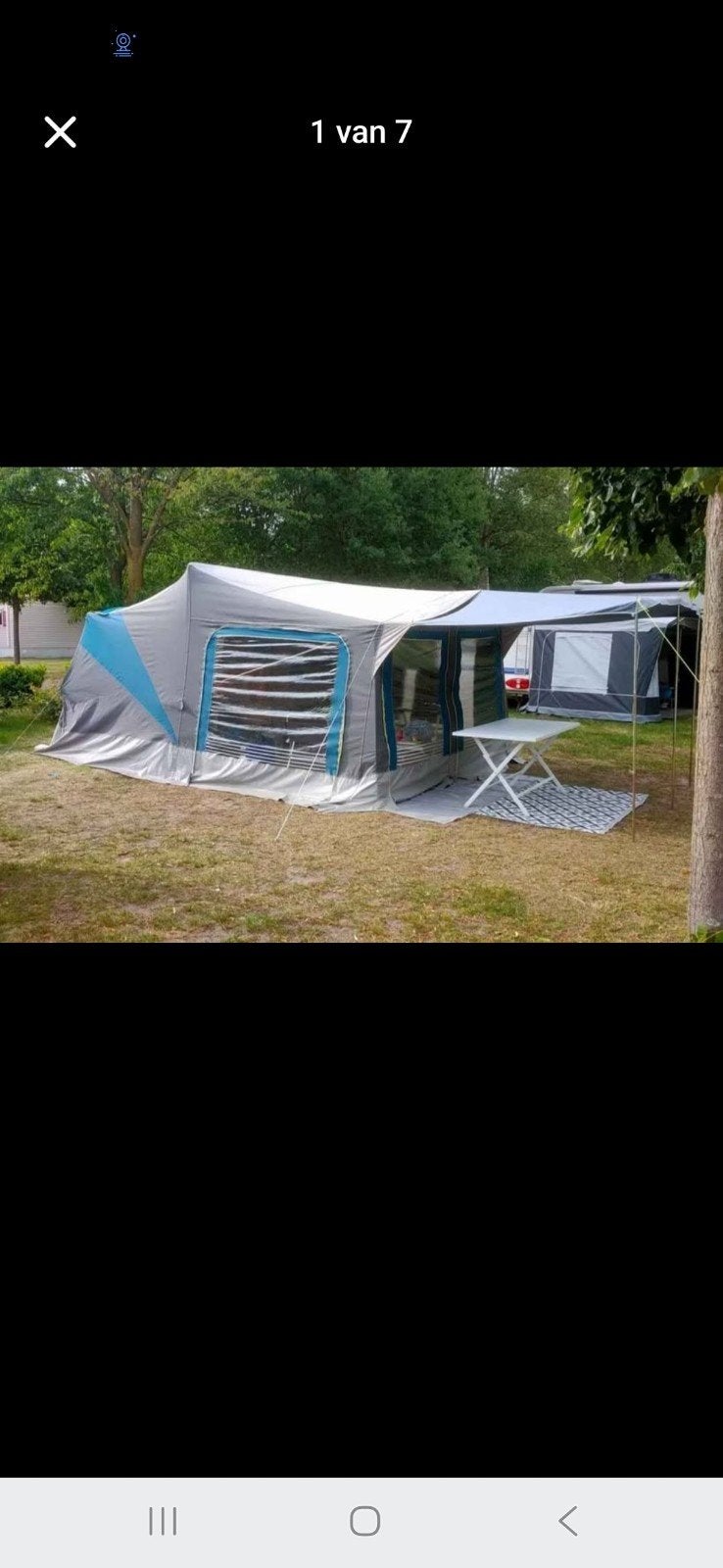 vouwwagen trigano 1997, Caravans en Kamperen, Ophalen of Verzenden, Gebruikt, Tot en met 5