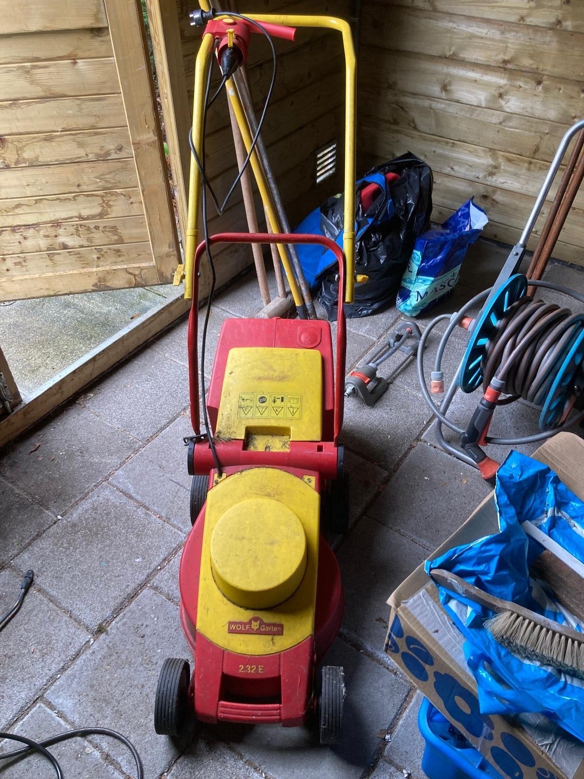 Grasmaaimachine merk Wolf, Ophalen, Gebruikt