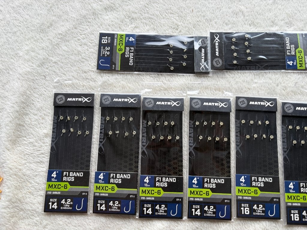 adv 325 / NIEUW mixset 9 pakjes onderlijnen MATRIX, Ophalen of Verzenden, Nieuw, Haak