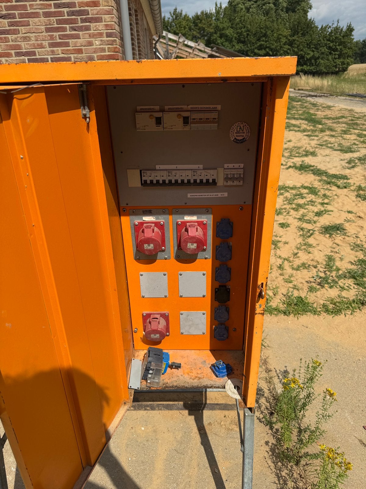 Bouwkast electriciteit 40A - gekeurd en gereviseerd, Ophalen, Gebruikt