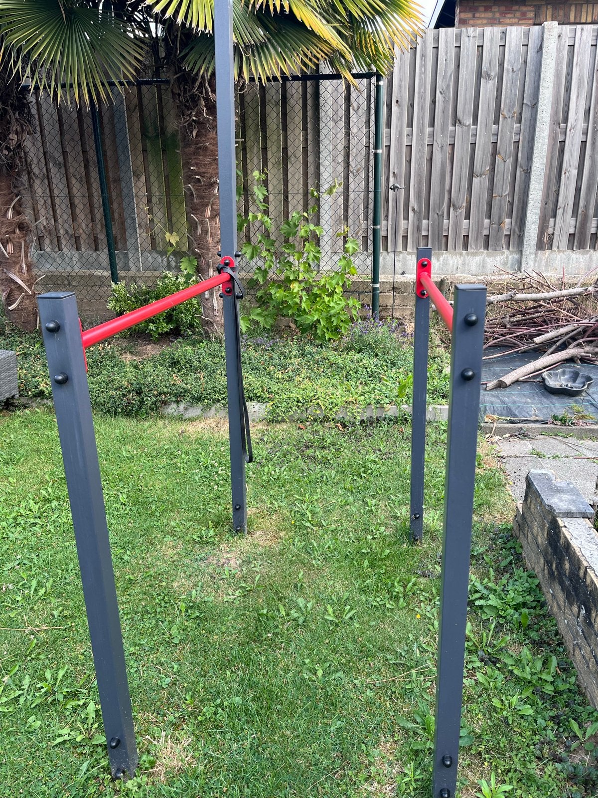 Pull up bar en dip station - Zelf uit de grond scheppen, Sport en Fitness, Fitnessmaterialen, Ophalen, Gebruikt, Armen, Oprekstang