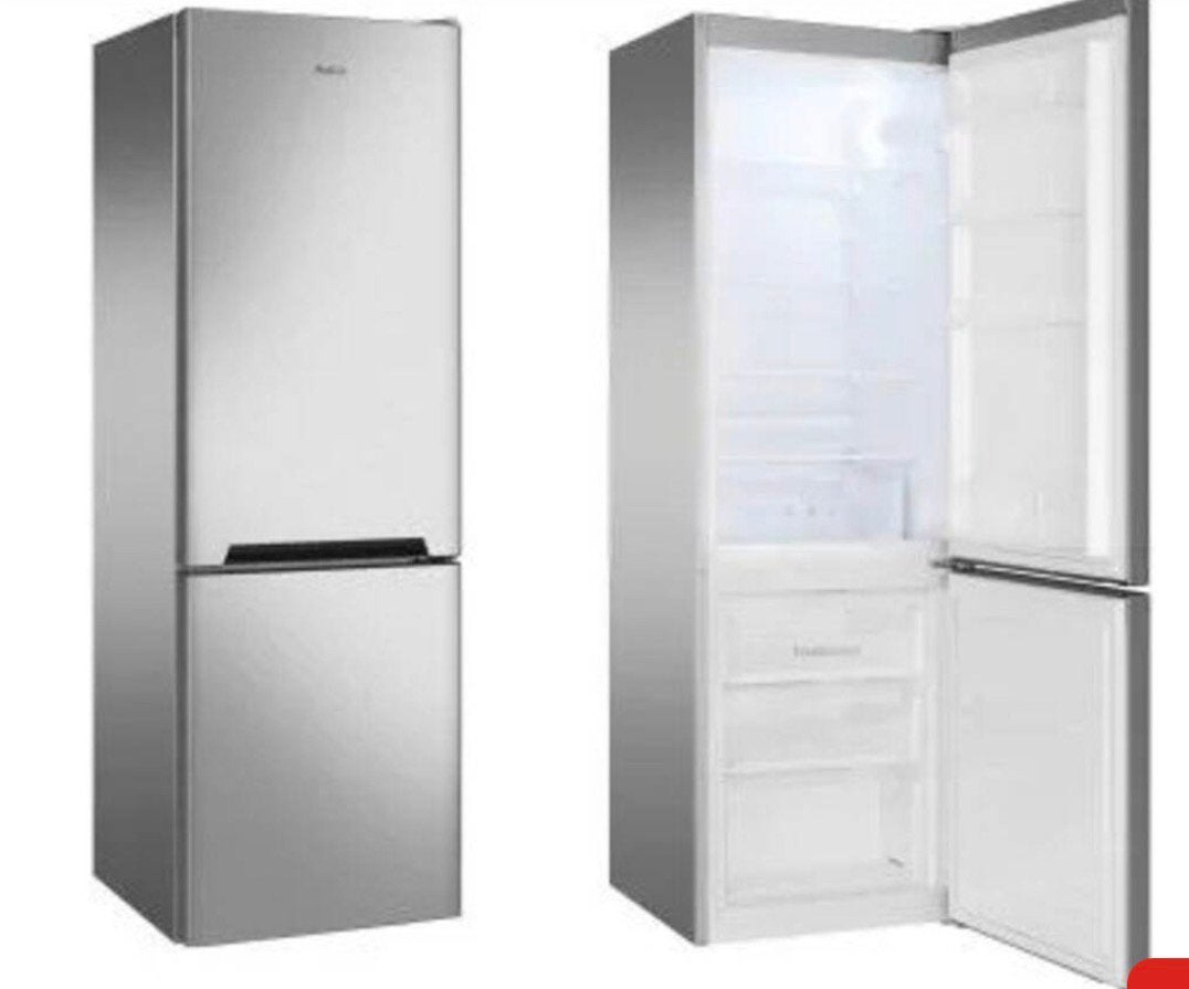 Amica zilver koelvriescombinatie nieuw 170 hoog 55 breed, Ophalen, Amica, 200 liter of meer, Met aparte vriezer