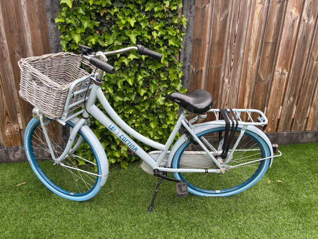 Cortina U4 Transportfiets 26 inch 3 versnellingen, Gebruikt, Versnellingen, Minder dan 47 cm, Trommelrem