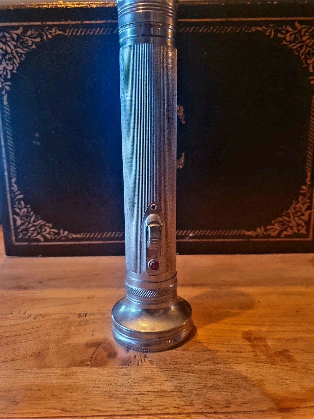 Vintage Tiger Head Zaklamp - Werkend & Metaal, Ophalen of Verzenden