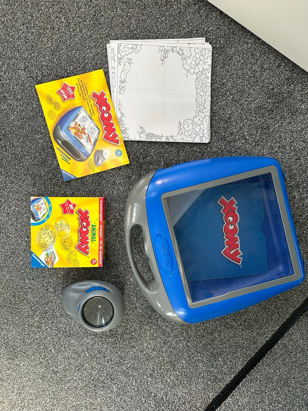 Xoomy Tekenmachine met Animal uitbreidingsset, Ophalen of Verzenden, Zo goed als nieuw, Knutselen, Met licht