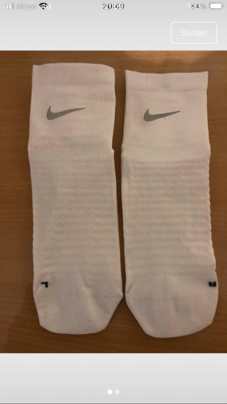 Nike witte sokken - Maat 39 t/m 42, Kleding | Heren, Sokken en Kousen, Verzenden, Nieuw, Maat 39 t/m 42, Wit