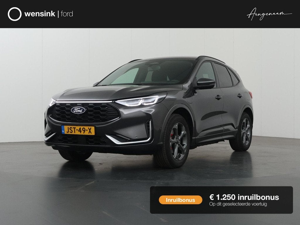 Ford Kuga 2.5 PHEV ST-Line X | Elekt inklapbare Trekhaak | W, Auto's, Ford, 14 kWh, Gebruikt, Leder en Stof, Plug-in hybride