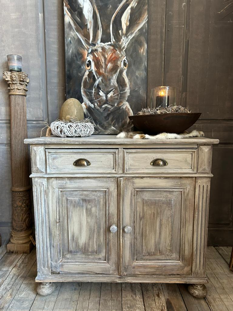 Landelijk houten kastje, Ophalen