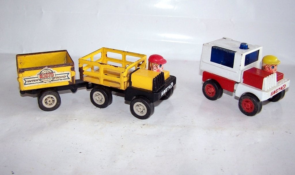 Blikken speelgoed: Set prachtige vintage Kosto auto's. Igs., Ophalen of Verzenden