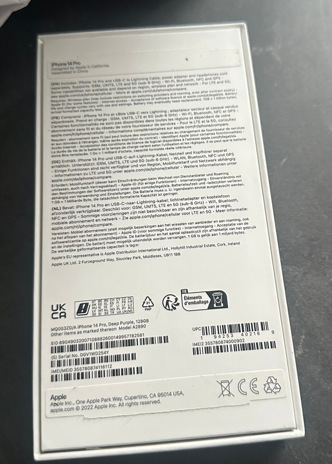 Foto 4 van Iphone 14 pro 128gb Deep Purple