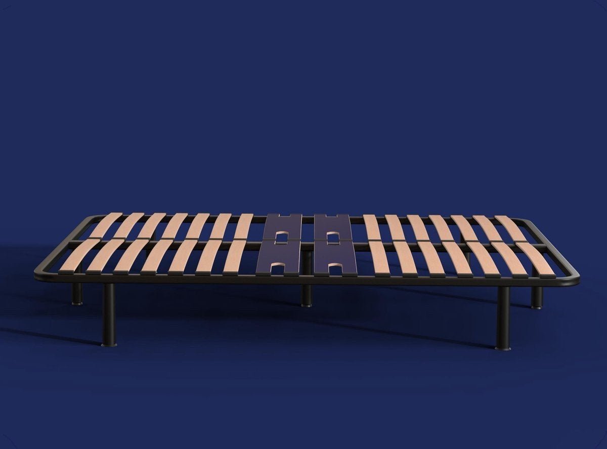 Het Emma Essential Bedframe - 90x200 cm - 3 steunzones, Ophalen, Gebruikt, 90 cm, Eenpersoons