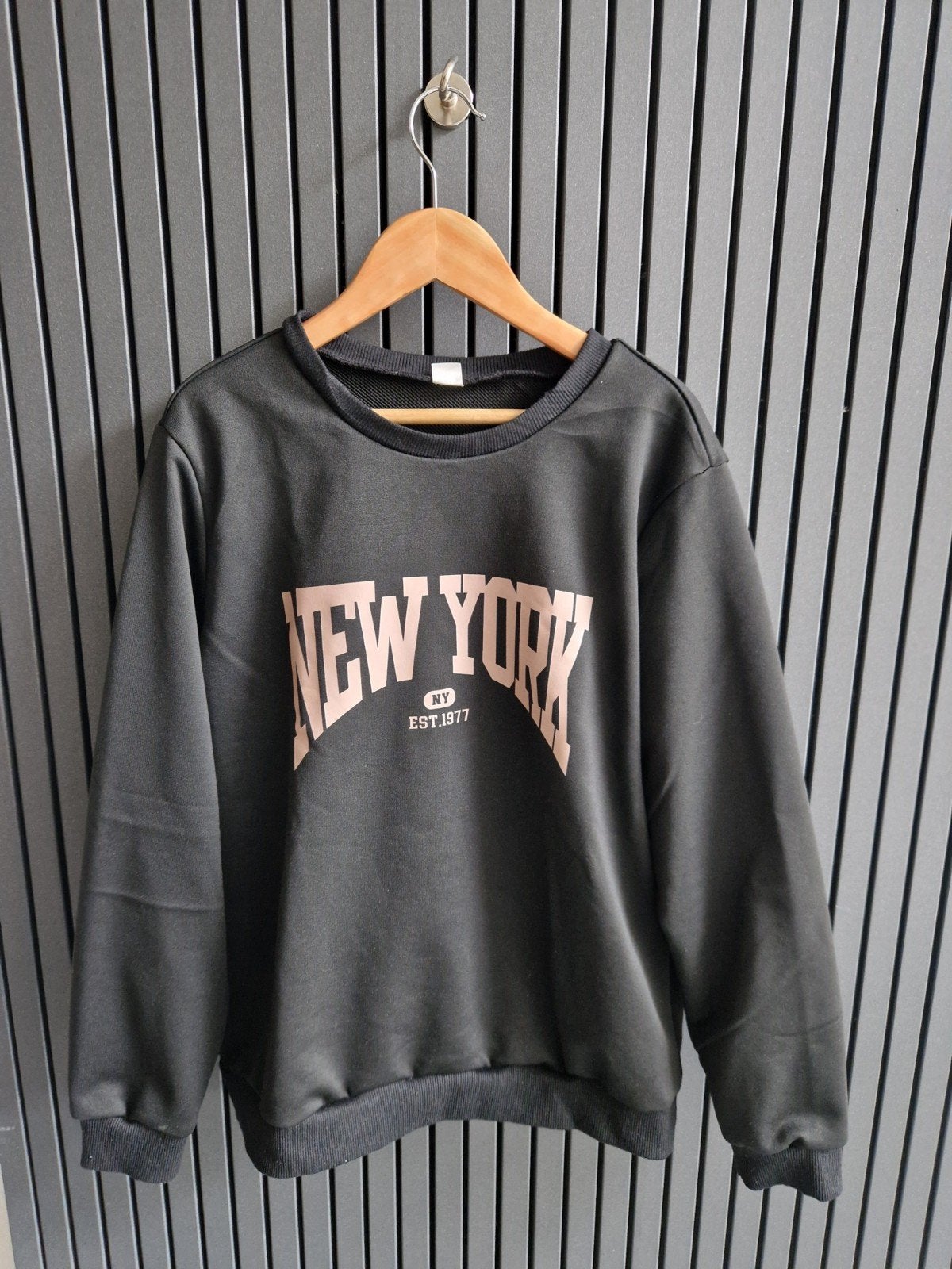 Zwarte sweater 'New York' maat 13-14 jaar/158, Kinderen en Baby's, Kinderkleding | Maat 158, Gebruikt, Jongen of Meisje, Trui of Vest