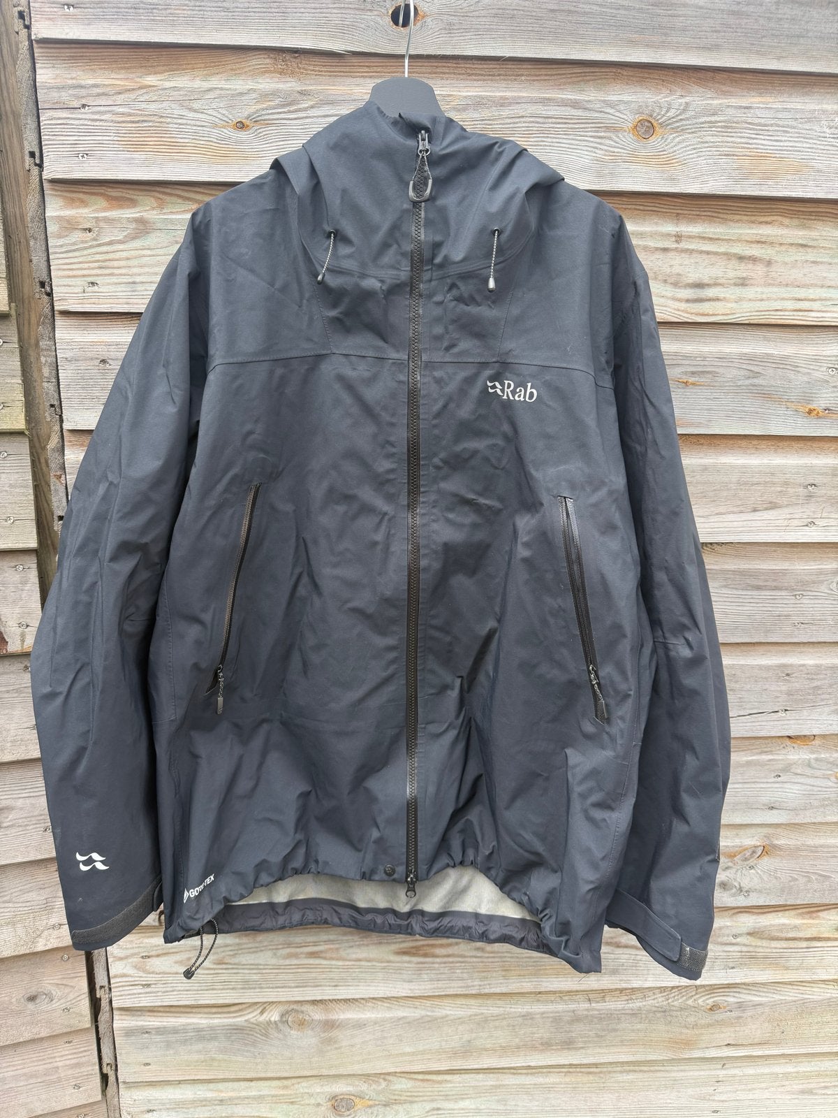 Rab Gore-Tex jas - XL - Beschadigd maar nog goed, Kleding | Heren, Ophalen of Verzenden, Gedragen, Maat 56/58 (XL), Zwart
