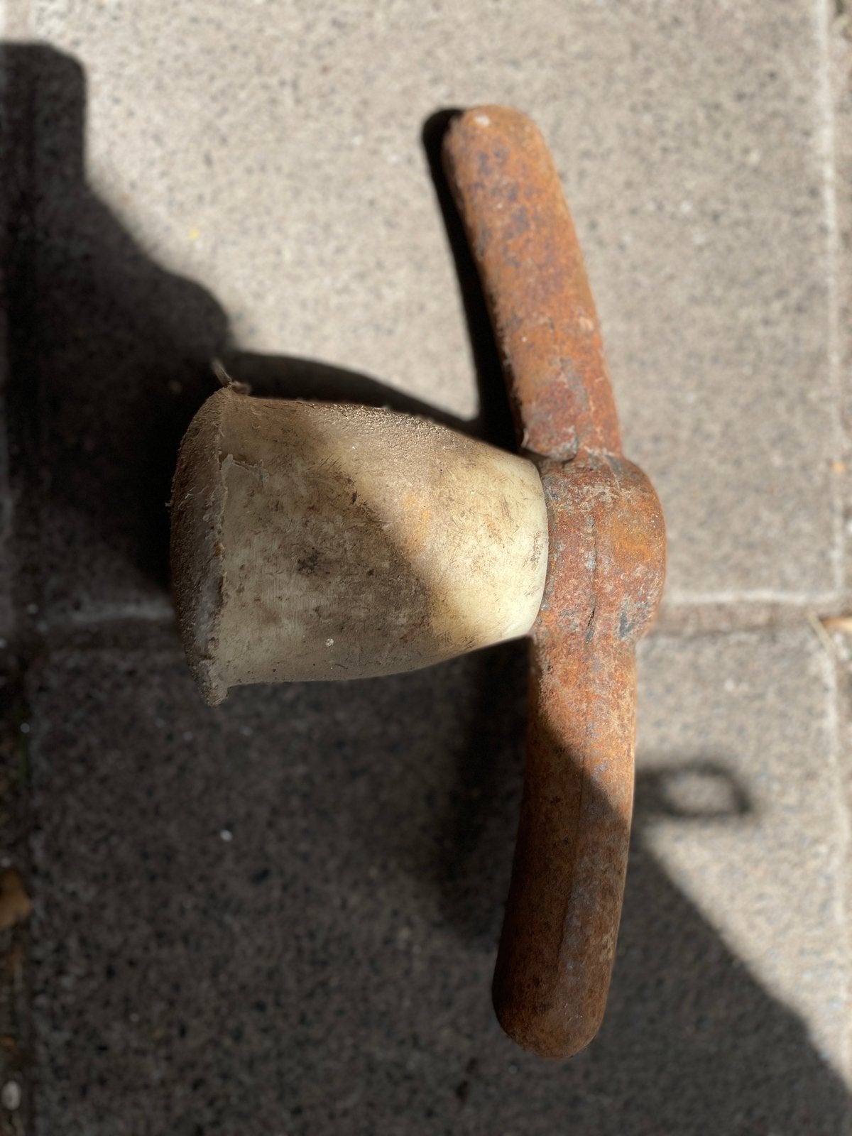 Oud Hollandsch gereedschap, TEGELKLOS / STRAATHAMER, Antiek en Kunst, Ophalen
