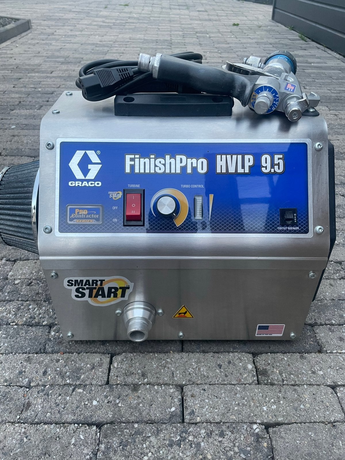 Graco FinishPro HVLP 9.5 Verfspuit - Zo goed als nieuw, Ophalen, Zo goed als nieuw, Verfspuit of Verfpomp