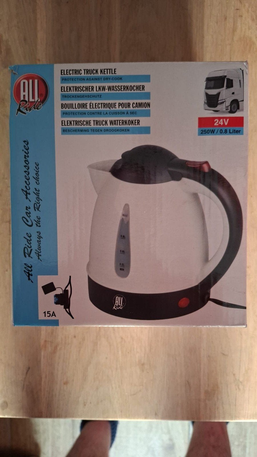Nieuwe All Ride 24V Truck Waterkoker - 0.8L, 250W, Ophalen of Verzenden, Nieuw
