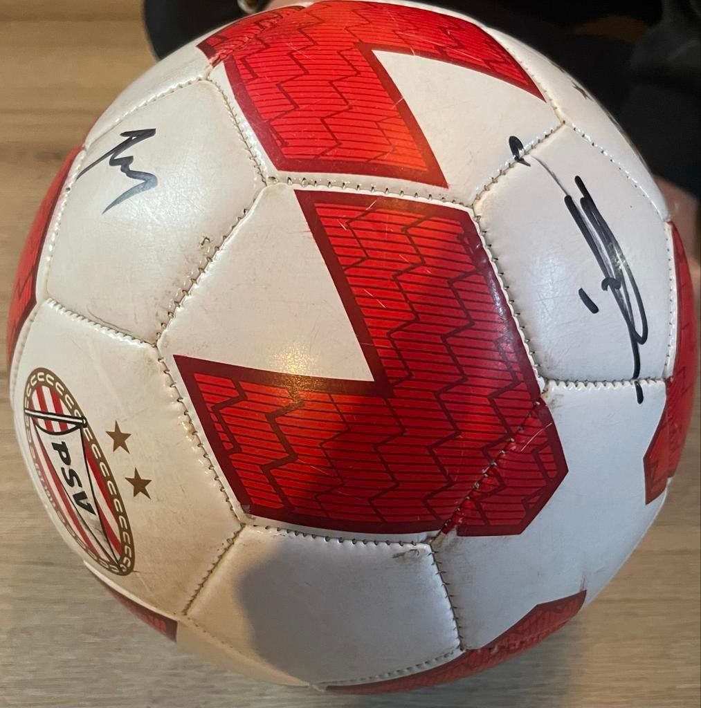 PSV voetbal met handtekeningen Ricardo Pepi en Nick Olij, Maat XL, Ophalen, Gebruikt, Bal