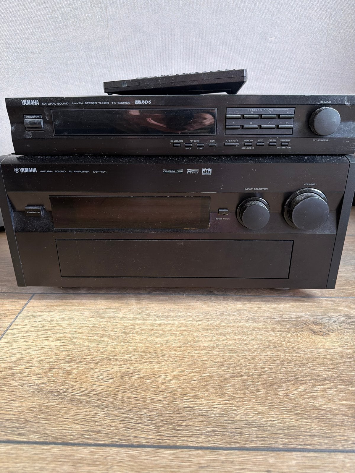 Yamaha Natural Sound Stereo Tuner TX-802RDS & DSP-AX1, Audio, Tv en Foto, Tuners, Ophalen, Gebruikt, Analoog