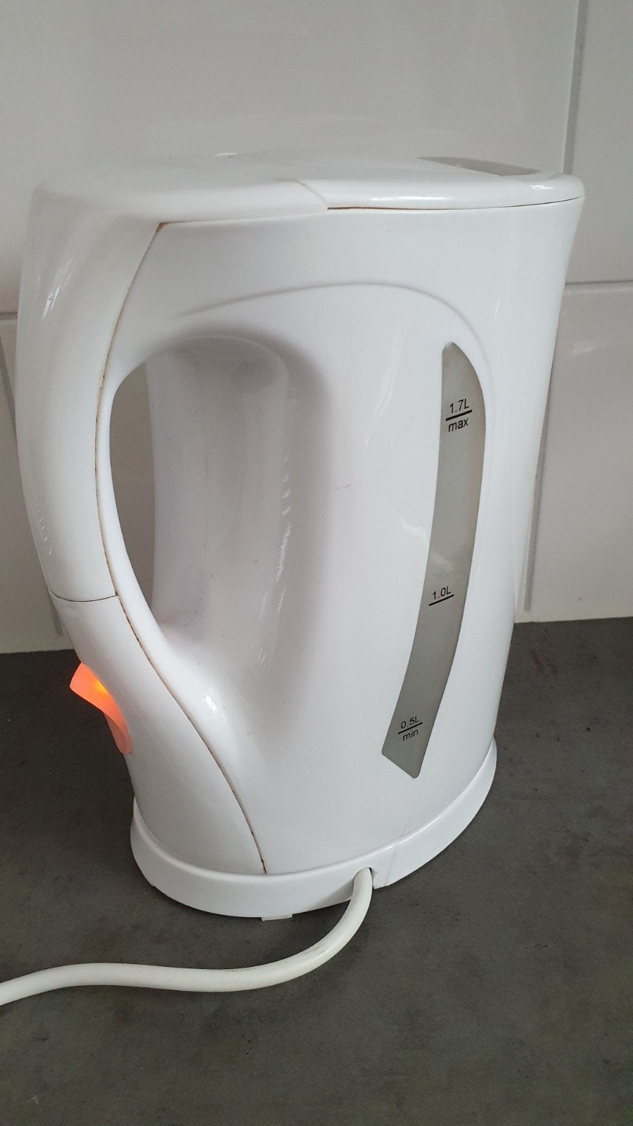 Waterkoker Hema, 1 tot 2 liter, Ophalen, Gebruikt, Draadloos