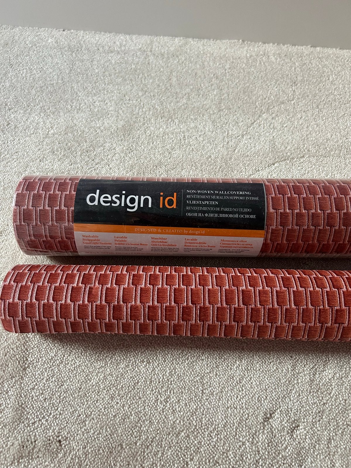 Behang - 1,5 rol Design ID, Huis en Inrichting, Stoffering | Behang, Ophalen, Overige merken, Minder dan 5 m², Overige stijlen