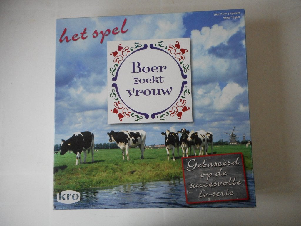 Boer zoekt vrouw. Het spel. Bordspel. Onbespeeld., Hobby en Vrije tijd, Een of twee spelers, Ophalen, Nieuw