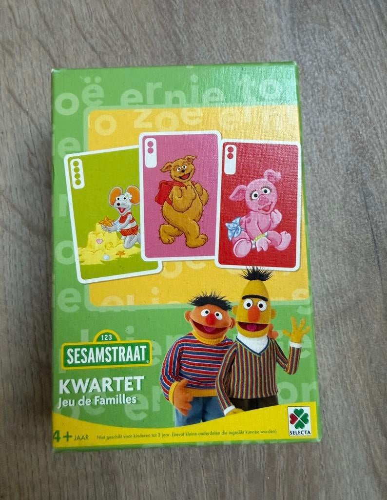 Kwartet - Sesamstraat - NIEUW, Verzamelen, Speelkaarten, Jokers en Kwartetten, Ophalen of Verzenden, Nieuw, Kwartet(ten)