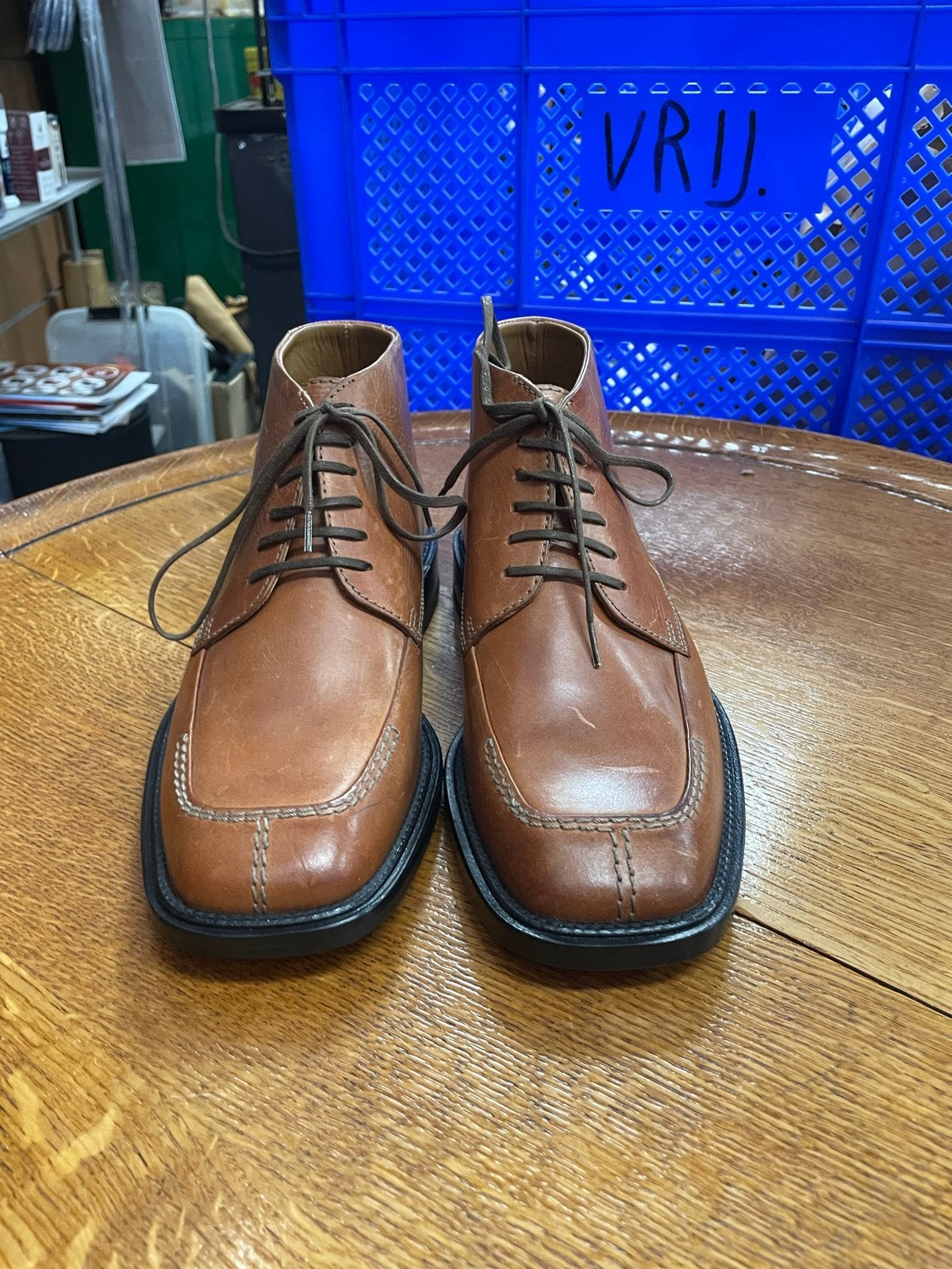 Avang schoenen maat 40,5, Ophalen of Verzenden, Zo goed als nieuw, Bruin, Veterschoenen
