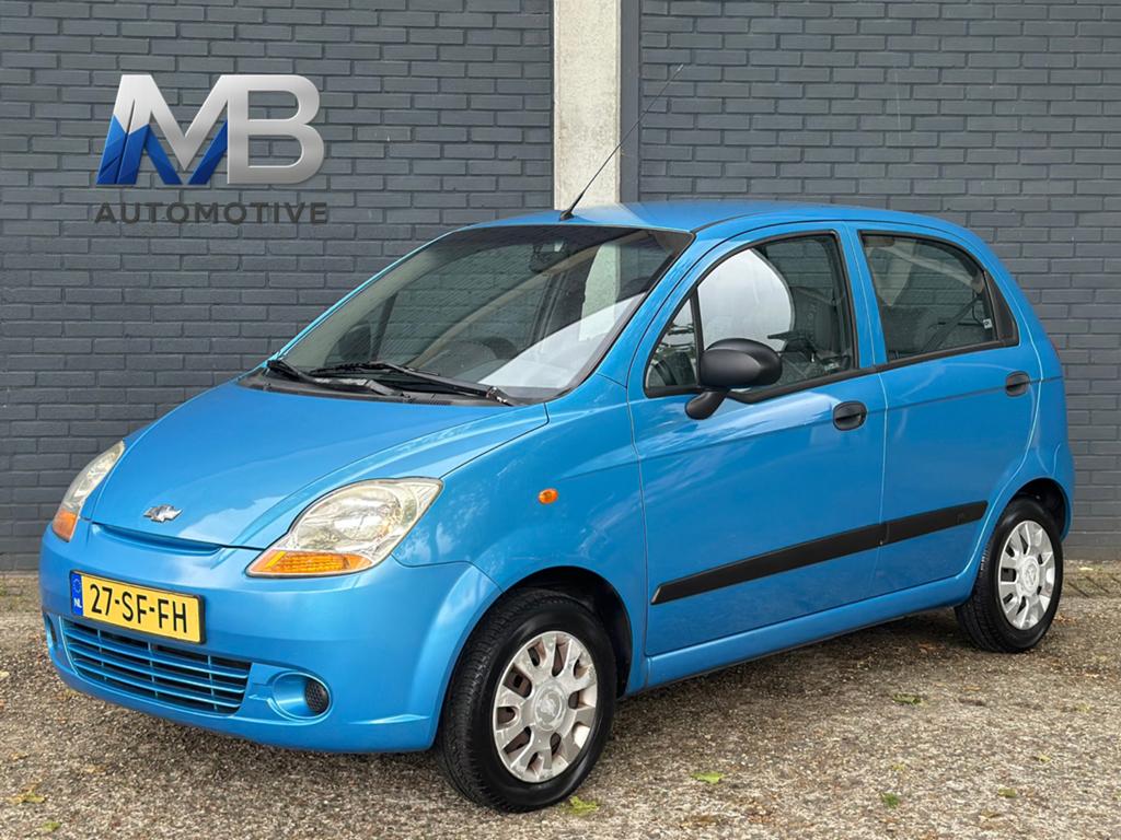 CHEVROLET MATIZ/NETJES/NIEUWE APK/NAP, Auto's, Chevrolet, Voorwielaandrijving, Blauw, Origineel Nederlands, Bedrijf
