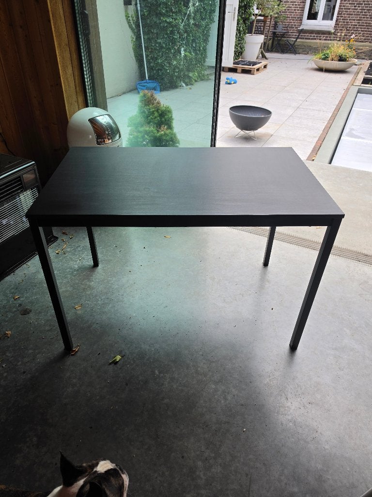 Tafel ikea zwart, Huis en Inrichting, Ophalen, 100 tot 150 cm, 50 tot 100 cm, Zo goed als nieuw