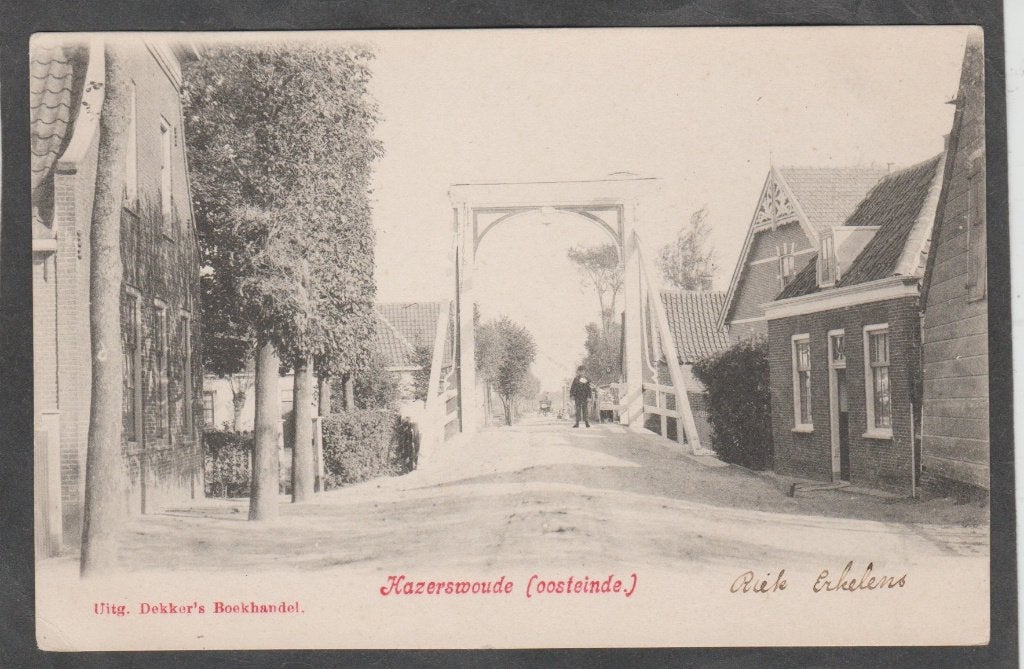 hazerswoude oosteinde, Verzenden, Voor 1920, Gelopen, Zuid-Holland