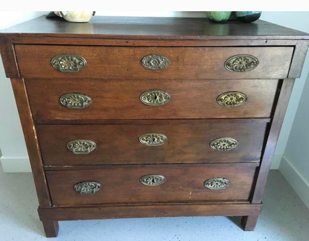 Mag voor 50 euro mee. Antieke ladenkast, Huis en Inrichting, Kasten | Ladekasten, Ophalen, 50 tot 100 cm, Zo goed als nieuw, 3 of 4 laden