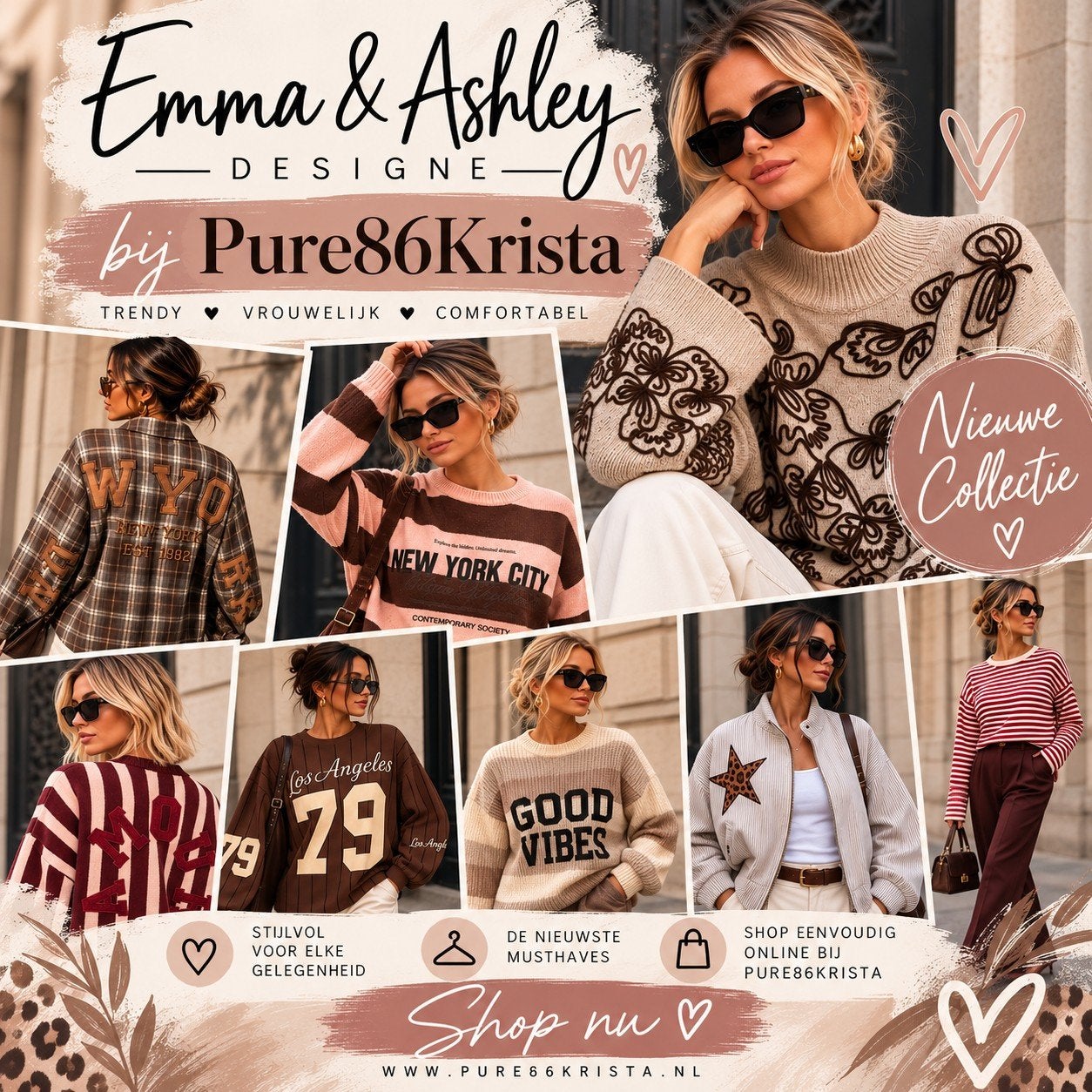 Emma & Ashley Design verkrijgbaar bij Pure86Krista, Kleding | Dames, Maat 38/40 (M), Meerkleurig, Hindersstraat, Nieuw