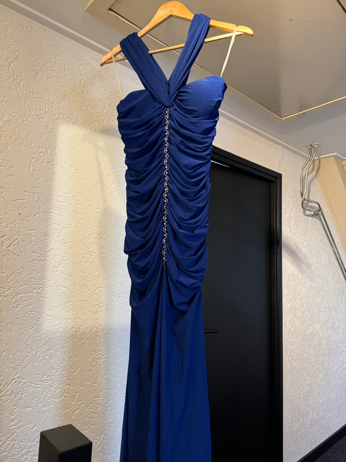 Prachtige blauwe galajurk, maat M, Galajurk, Blauw, Zo goed als nieuw, Ophalen