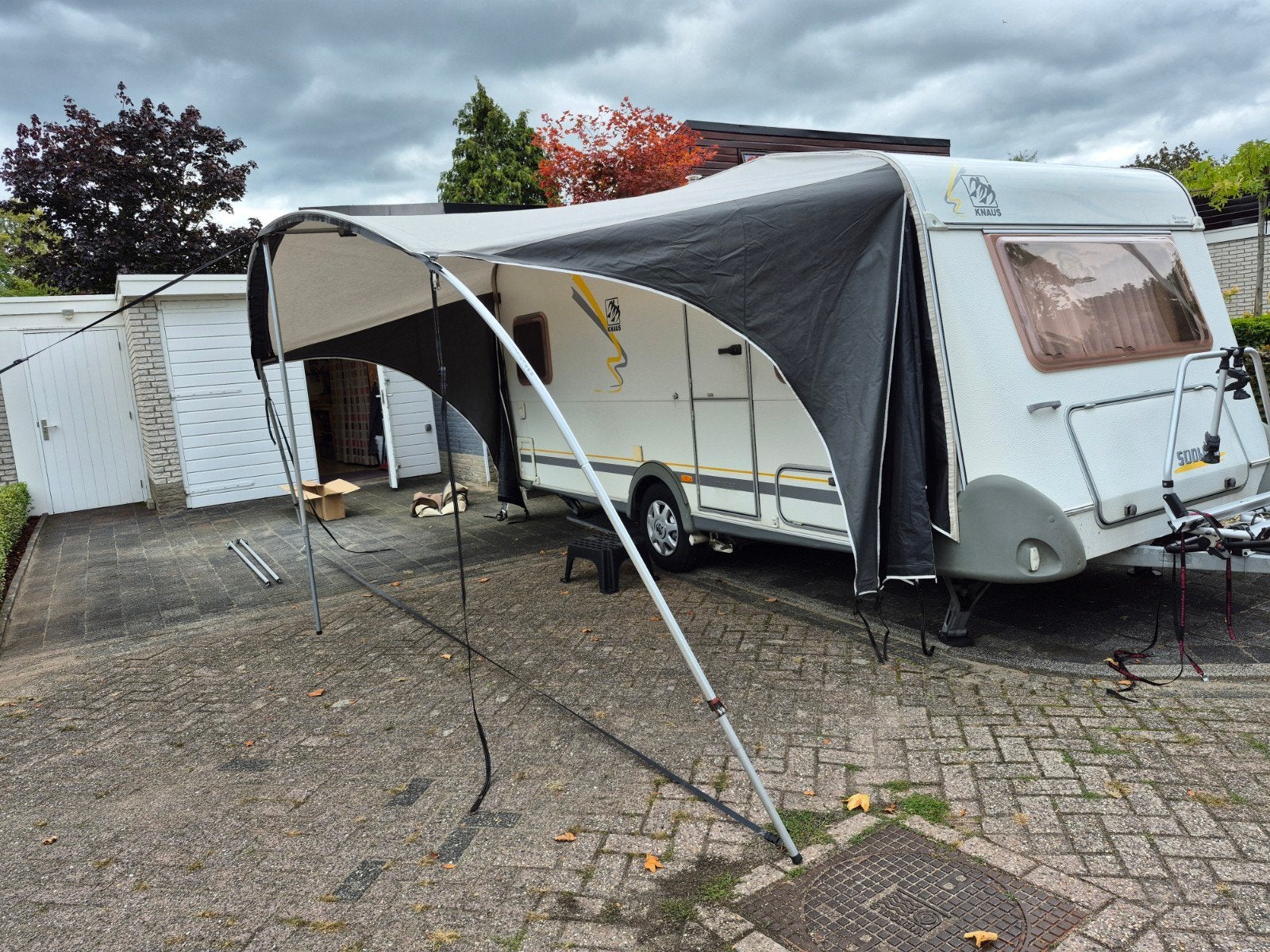 Unico Verona luifel voor caravan omloopmaat 10/11, Caravans en Kamperen, Ophalen, Gebruikt