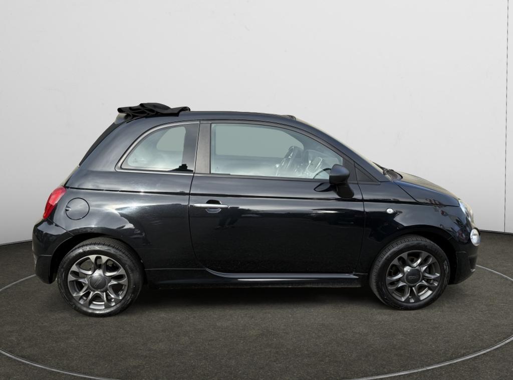 Fiat 500 1.0 Hybrid Sport Cabrio (bj 2022), Gebruikt, Euro 6, 4 stoelen, Zwart
