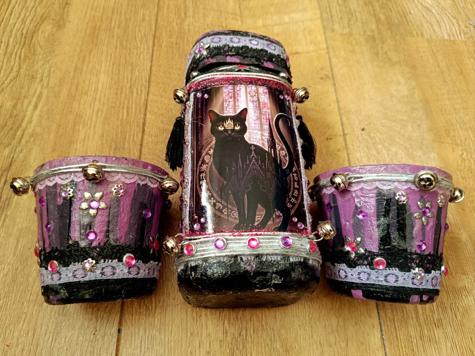 Black Cat Gothic Style, Ophalen of Verzenden, Zilver, Zilver
