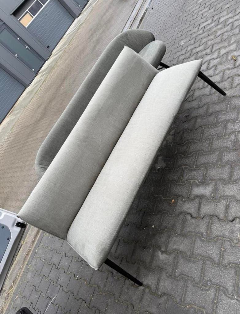 Nieuwe luxe eetkamerbank grijs groen, Ophalen, Minder dan 75 cm, 150 tot 200 cm, Tweepersoons