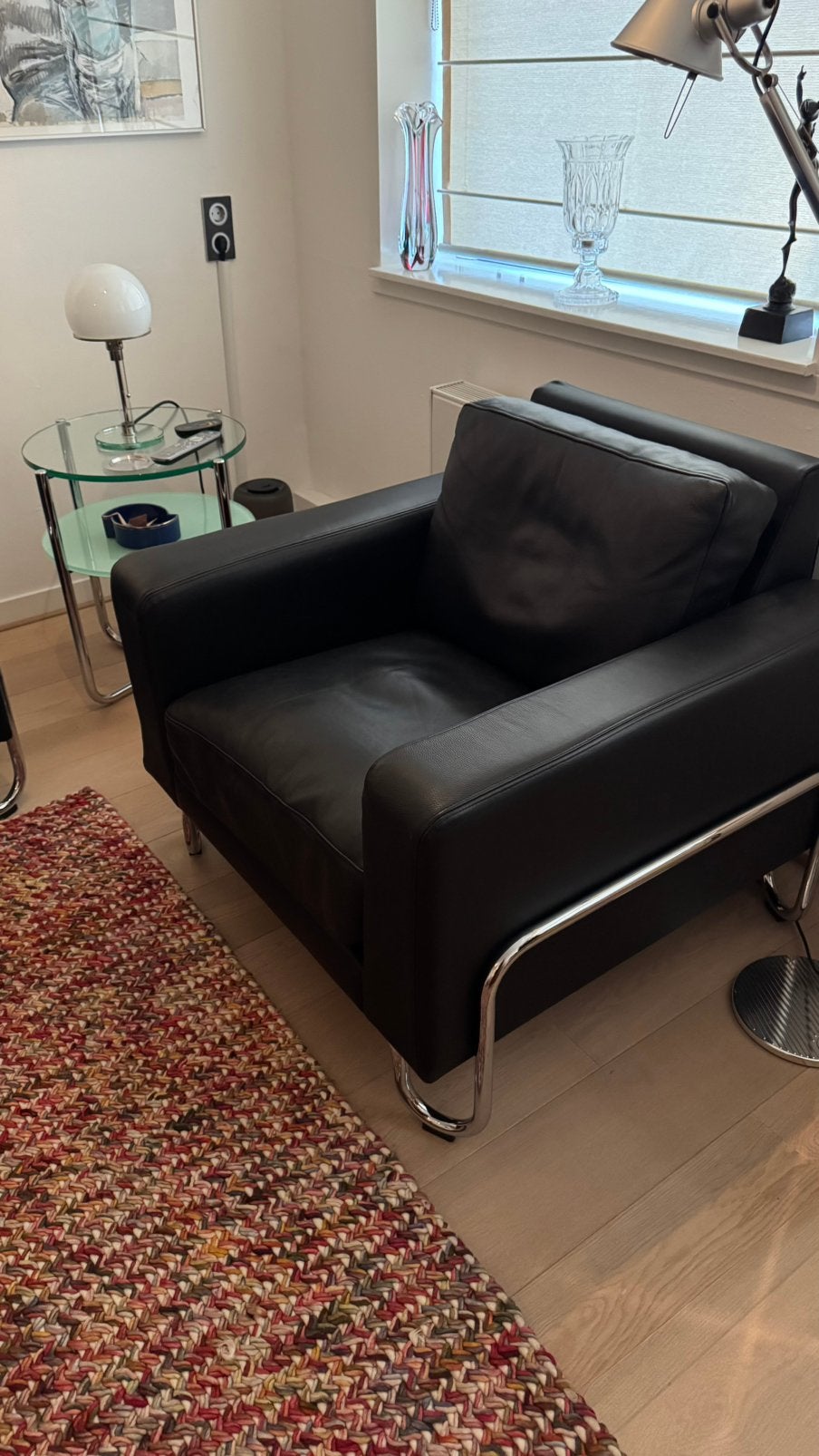 Gispen AD fauteuil, Ophalen, Zo goed als nieuw, Leer