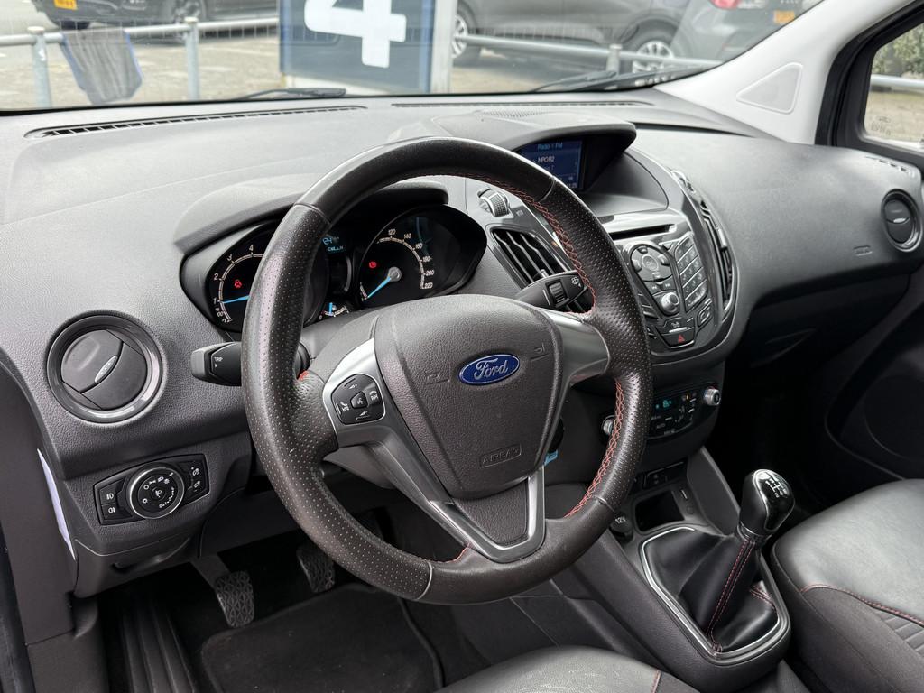 Ford Tourneo Courier BWJ 2018 | 1.0 101PK Titanium | CLIMA |, Voorwielaandrijving, Gebruikt, Leder en Stof, Zwart