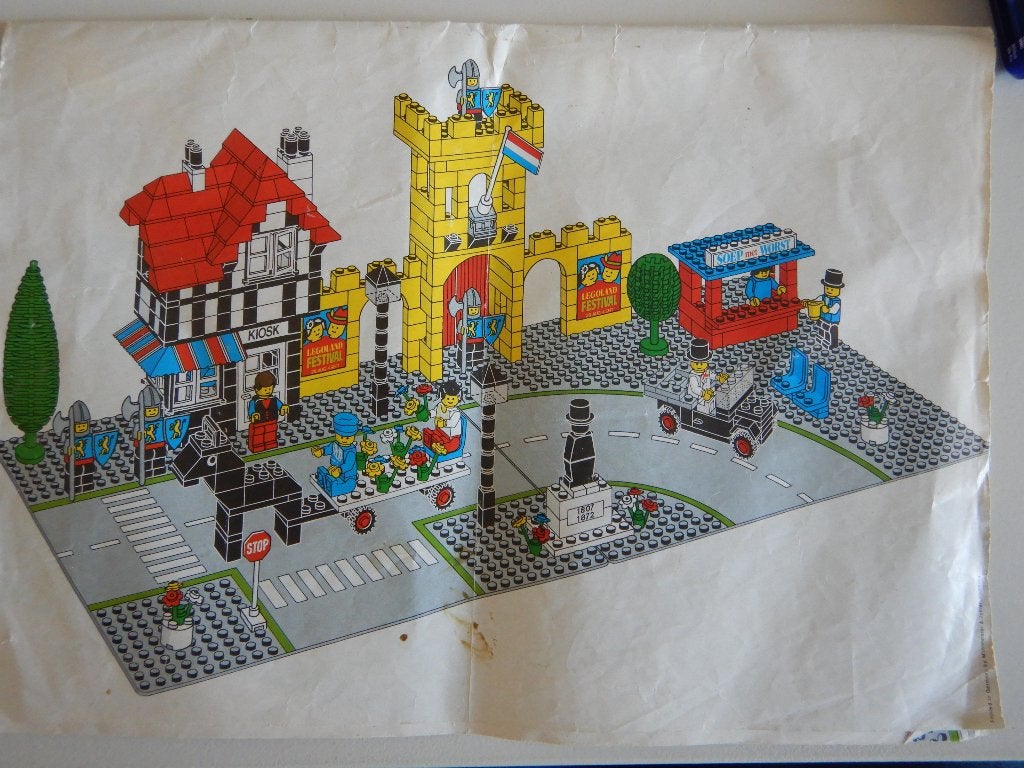 LEGO 1592 Town Square vintage Legoland, Gebruikt, Lego, Ophalen of Verzenden, LEGOLAND