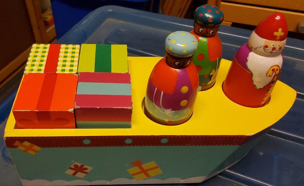 sinterklaas pakjesboot hout, Ophalen of Verzenden, Gebruikt