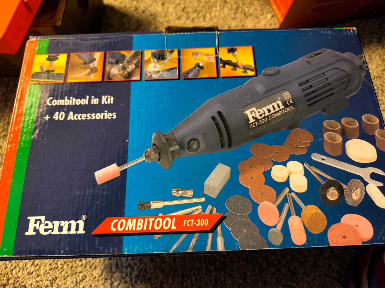 Ferm Combitool FCT-300 met accessoires (klipje koffer kapot), Doe-het-zelf en Verbouw, Gereedschap | Handgereedschap, Ophalen